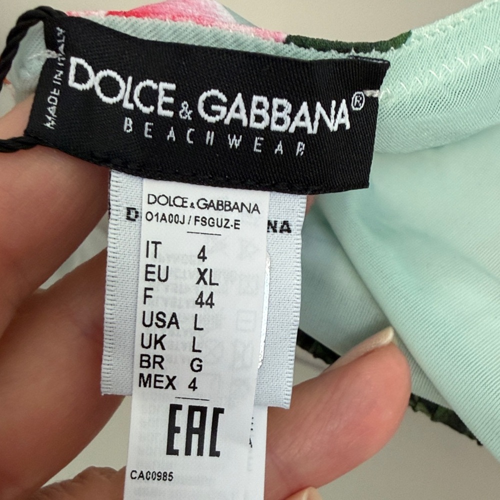 Dolce & Gabbana Multicolor Floral Bikini Top - Picture 11 of 12